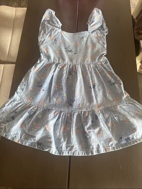 Bluey Floral Tiered Dress for Girls - Cute Puff Sleeve Sundress